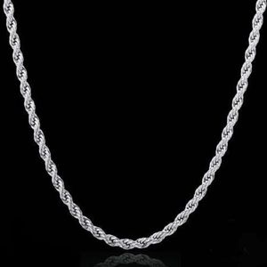 925 Sterling Silver Rope chain 20”